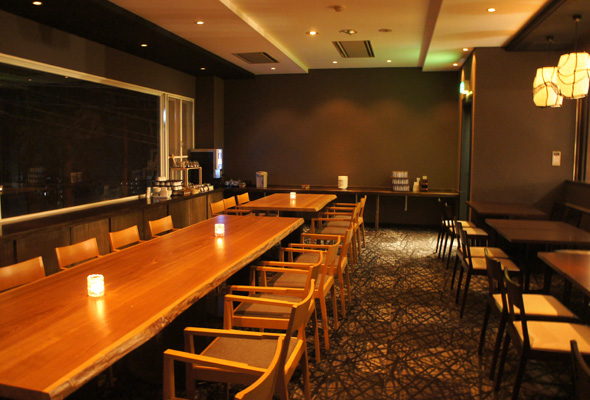 Seats in the restaurant